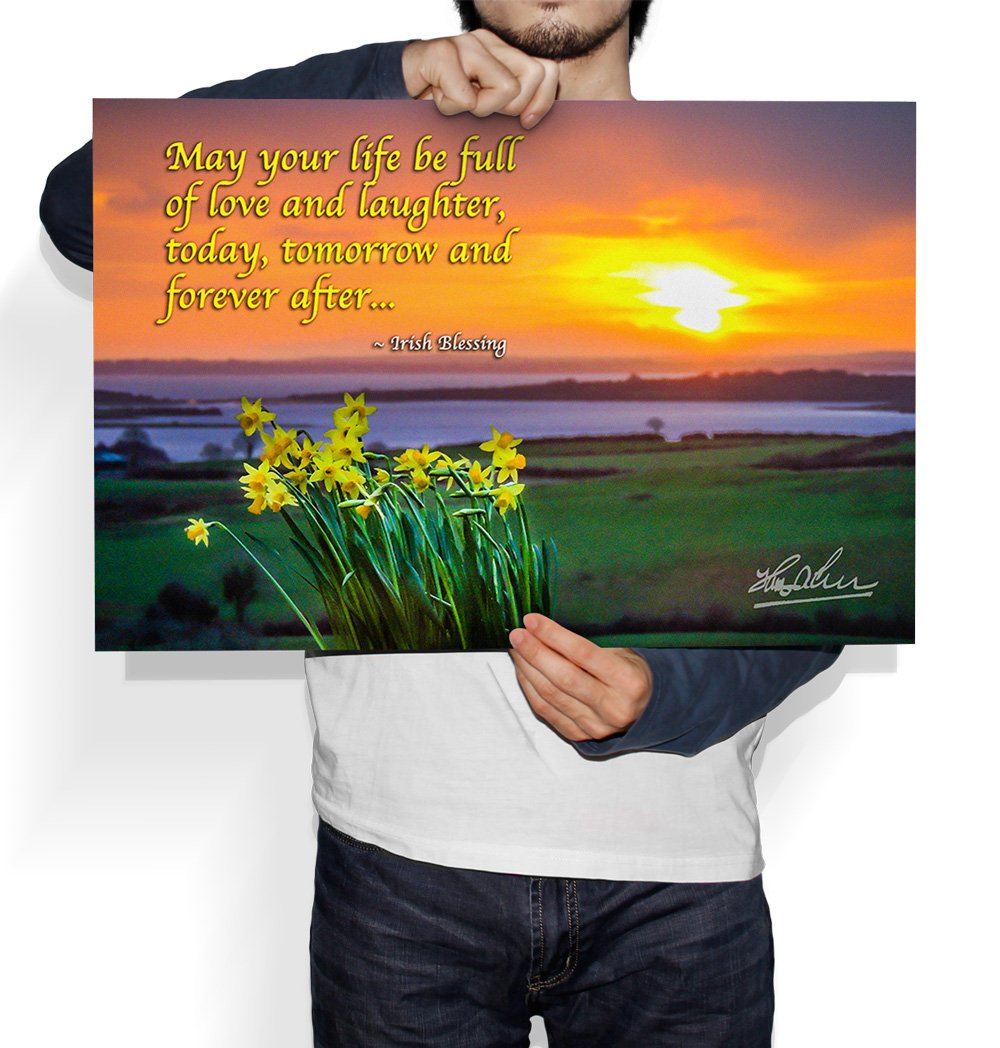 Irish Blessing Poster – May Your Life Be Full of Love and Laughter - James A. Truett - Moods of Ireland - Irish Art