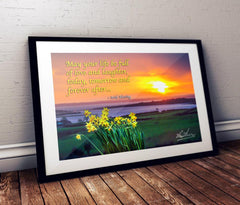 Irish Blessing Poster – May Your Life Be Full of Love and Laughter - James A. Truett - Moods of Ireland - Irish Art
