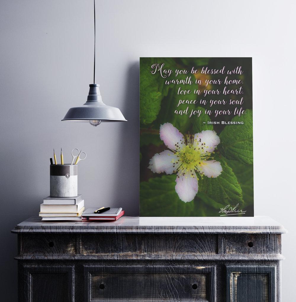 Irish Blessing Poster – May You Be Blessed With Warmth in Your Home - James A. Truett - Moods of Ireland - Irish Art