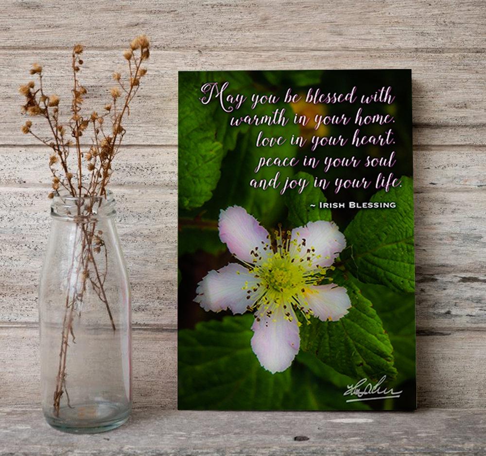 Irish Blessing Poster – May You Be Blessed With Warmth in Your Home - James A. Truett - Moods of Ireland - Irish Art