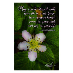Irish Blessing Poster – May You Be Blessed With Warmth in Your Home - James A. Truett - Moods of Ireland - Irish Art