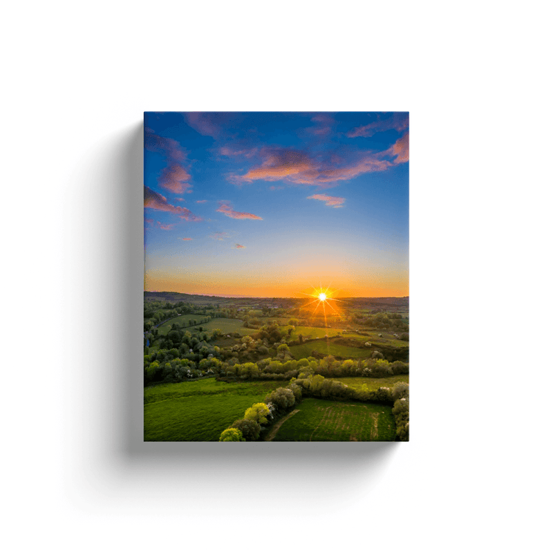 Canvas Wrap - May Irish Sunset over County Clare Countryside - James A. Truett - Moods of Ireland - Irish Art