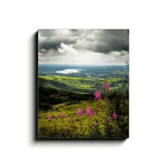 Canvas Wrap - Stormy Vista from County Tipperary to County Clare - Moods of Ireland