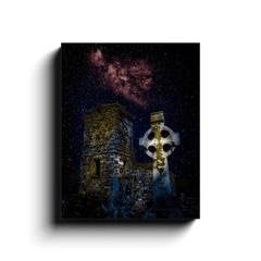 Canvas Wrap - Night Sky over Clondegad Graveyard, County Clare - James A. Truett - Moods of Ireland - Irish Art