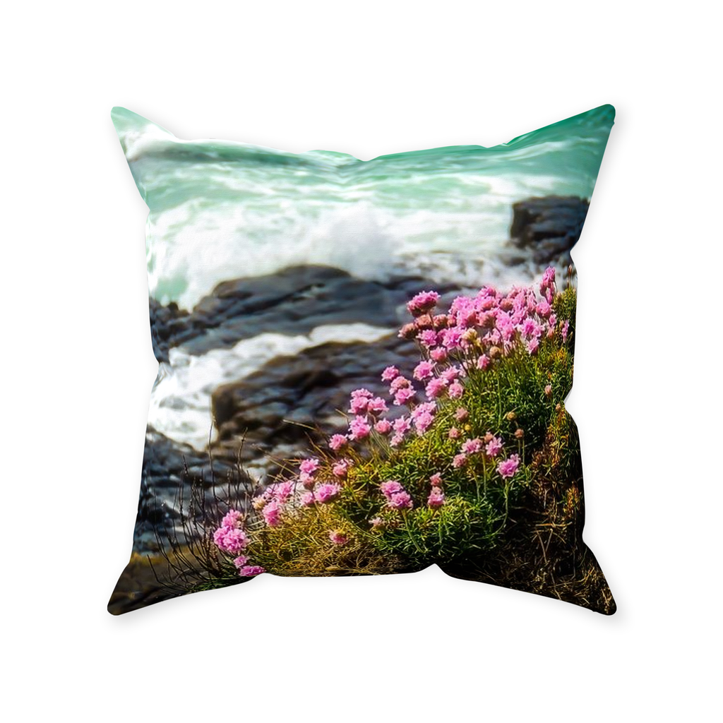 Throw Pillow - Sea Pink (Thrift) Wildflowers