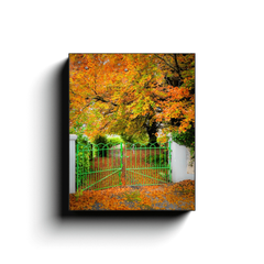 Canvas Wrap - Green Gate in Autumn, County Clare - James A. Truett - Moods of Ireland - Irish Art