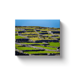 Canvas Wrap - Criss-crossed Rock Walls of Inisheer, Aran Islands, County Galway - James A. Truett - Moods of Ireland - Irish Art