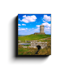 Canvas Wrap - Castle on a Hill, Doonagore, County Clare - James A. Truett - Moods of Ireland - Irish Art