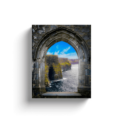 Canvas Wrap - Ireland's Cliffs of Moher through Rock of Cashel Medieval Arch - James A. Truett - Moods of Ireland - Irish Art