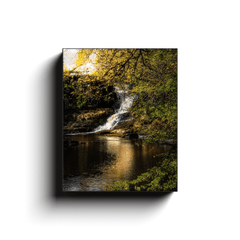 Canvas Wrap - Tranquil Bluebell Falls at Clondegad, County Clare - James A. Truett - Moods of Ireland - Irish Art