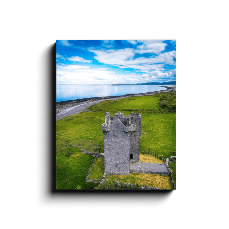 Canvas Wrap - Gleninagh Castle near Ballyvaughan, County Clare - James A. Truett - Moods of Ireland - Irish Art