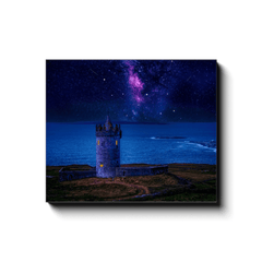 Canvas Wrap - Starry Night over Doonagore Castle, County Clare - James A. Truett - Moods of Ireland - Irish Art