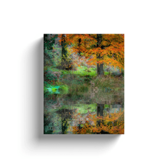 Canvas Wrap - Autumn Reflections in the Irish Countryside, County Clare - James A. Truett - Moods of Ireland - Irish Art
