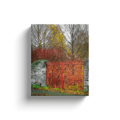 Canvas Wrap - Red Gate in Autumn, County Galway - James A. Truett - Moods of Ireland - Irish Art