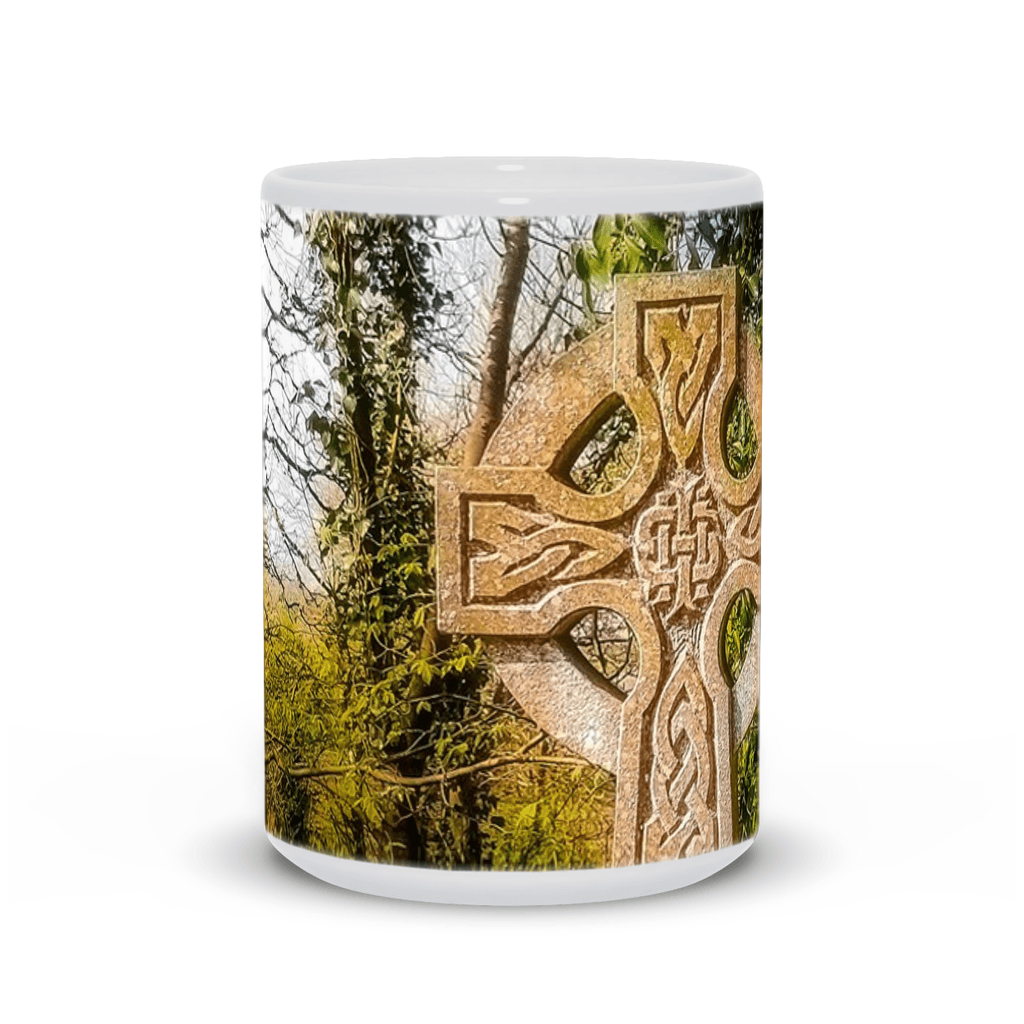 Ceramic Mug - Celtic Cross at Dysert O'dea Graveyard, County Clare - James A. Truett - Moods of Ireland - Irish Art