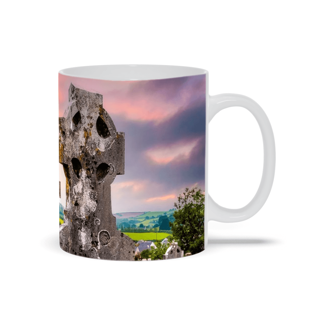 Ceramic Mug - Celtic Crosses at Tulla Graveyard, County Clare - James A. Truett - Moods of Ireland - Irish Art