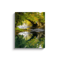 Canvas Wrap - Reflections at Clondegad Bridge, County Clare - James A. Truett - Moods of Ireland - Irish Art