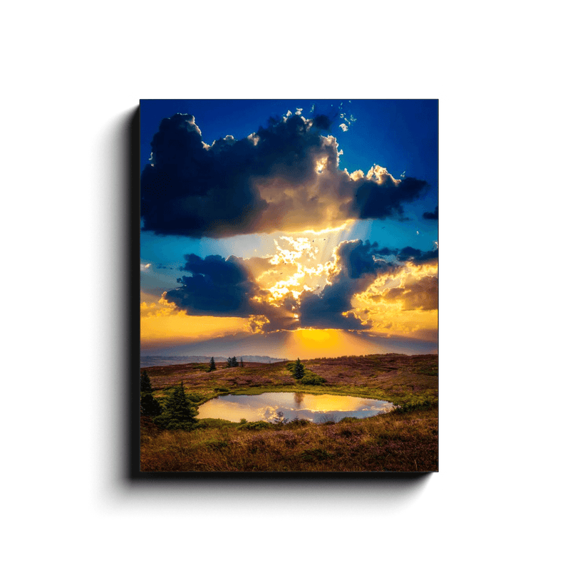 Canvas Wrap - Sunset over Lake at Tountinna, County Tipperary - Moods of Ireland