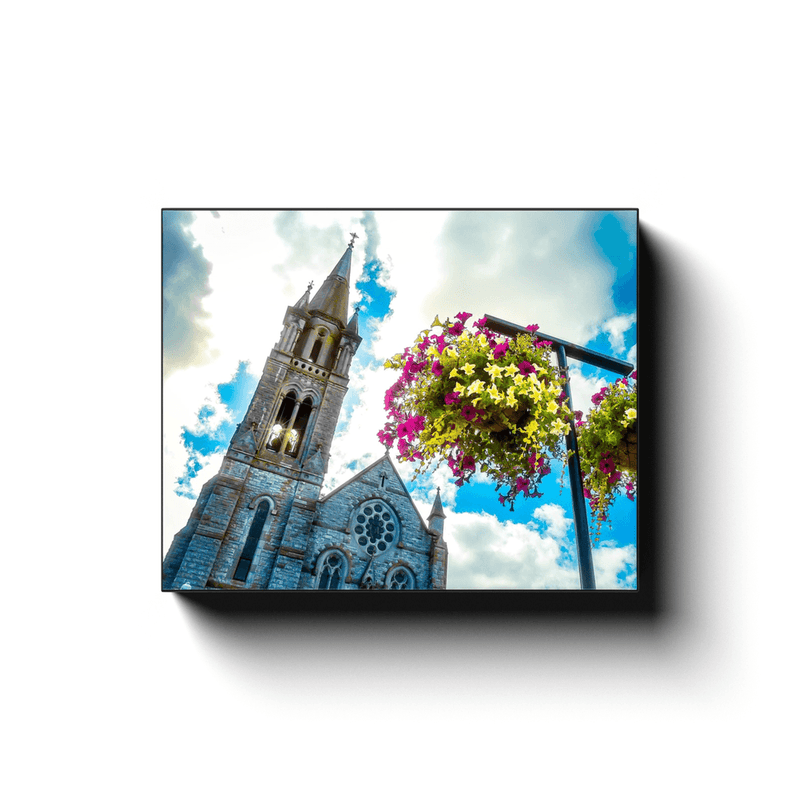 Canvas Wrap - Steeple at Holy Cross Cathedral, Charleville, County Cork - James A. Truett - Moods of Ireland - Irish Art