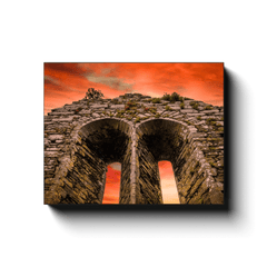 Canvas Wrap - A Fleeting Sunrise Over 800 Years of History, County Clare - James A. Truett - Moods of Ireland - Irish Art