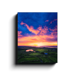 Canvas Wrap - Sunrise over Ballylean Lake and the Shannon Estuary, County Clare - James A. Truett - Moods of Ireland - Irish Art