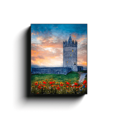 Canvas Wrap - Sunset at Doonagore Castle, County Clare - James A. Truett - Moods of Ireland - Irish Art