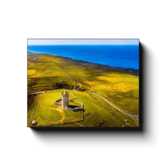 Canvas Wrap - Wild Atlantic Coast and Doonagore Castle, County Clare - James A. Truett - Moods of Ireland - Irish Art