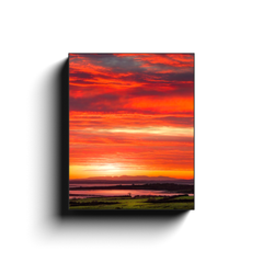 Canvas Wrap - Spectacular Irish Sunrise over Shannon Estuary, County Clare - James A. Truett - Moods of Ireland - Irish Art