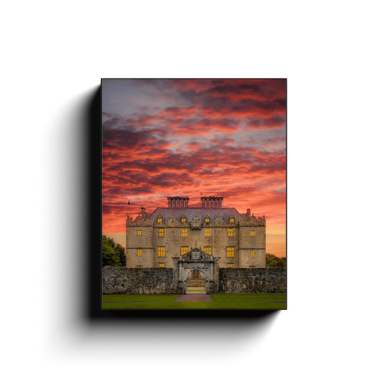 Canvas Wrap - Sunset at Portumna Castle, County Galway - James A. Truett - Moods of Ireland - Irish Art