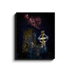 Canvas Wrap - Night Sky over Clondegad Graveyard, County Clare - James A. Truett - Moods of Ireland - Irish Art