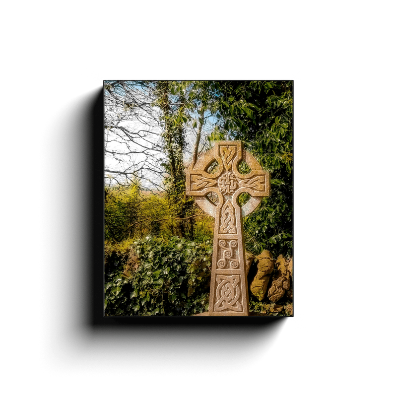 Canvas Wrap - Celtic Cross at Dysert O'Dea Graveyard, County Clare - James A. Truett - Moods of Ireland - Irish Art