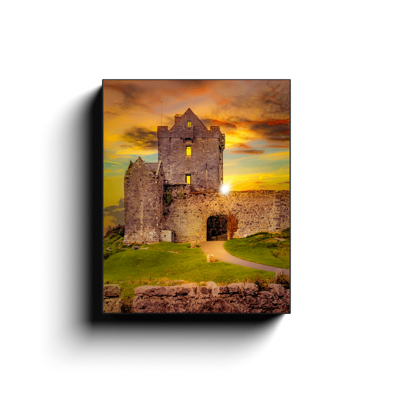 Canvas Wrap - Sunset at Dunguaire Castle, Kinvara, County Galway - James A. Truett - Moods of Ireland - Irish Art