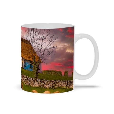 Ceramic Mug - Thatched Cottage on a Hill, County Clare - James A. Truett - Moods of Ireland - Irish Art