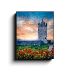 Canvas Wrap - Sunset at Doonagore Castle, County Clare - James A. Truett - Moods of Ireland - Irish Art