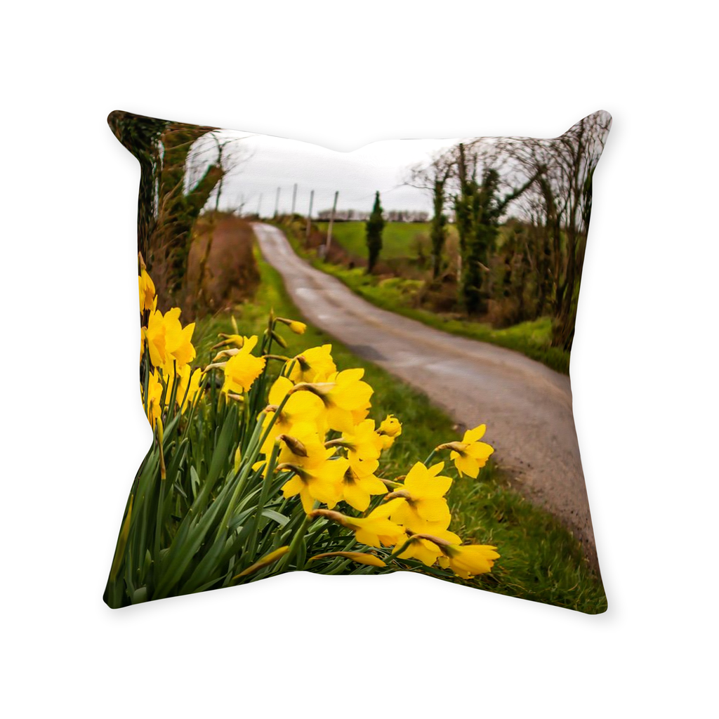 Throw Pillow - Wild Irish Daffodils
