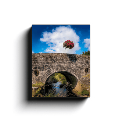 Canvas Wrap - Flower Basket over Creegh Bridge, County Clare - Moods of Ireland