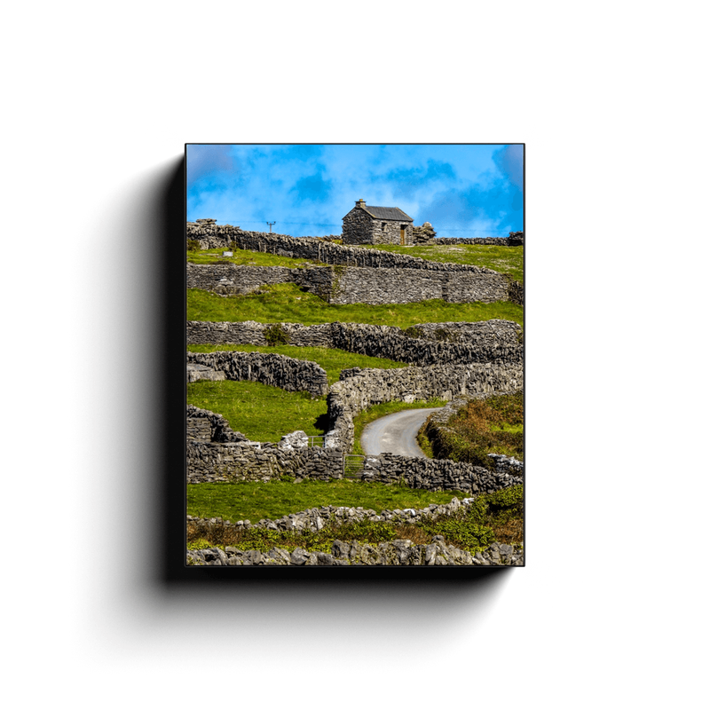 Canvas Wrap - Stone Cottage on a Hill, Inisheer, Aran Islands, County Galway - James A. Truett - Moods of Ireland - Irish Art