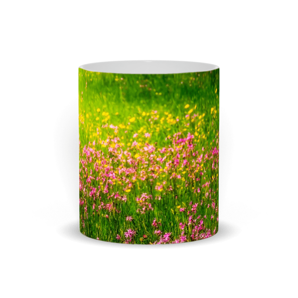 Ceramic Mug - Ragged Robin and Buttercups in County Clare Meadow - James A. Truett - Moods of Ireland - Irish Art