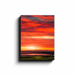 Canvas Wrap - Spectacular Irish Sunrise over Shannon Estuary, County Clare - James A. Truett - Moods of Ireland - Irish Art