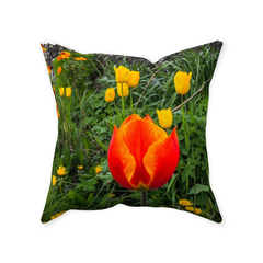 Throw Pillow - Spring Tulips