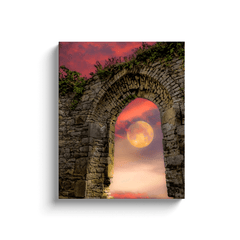 Canvas Wrap - Wolf Moon at Sunrise over County Clare - James A. Truett - Moods of Ireland - Irish Art