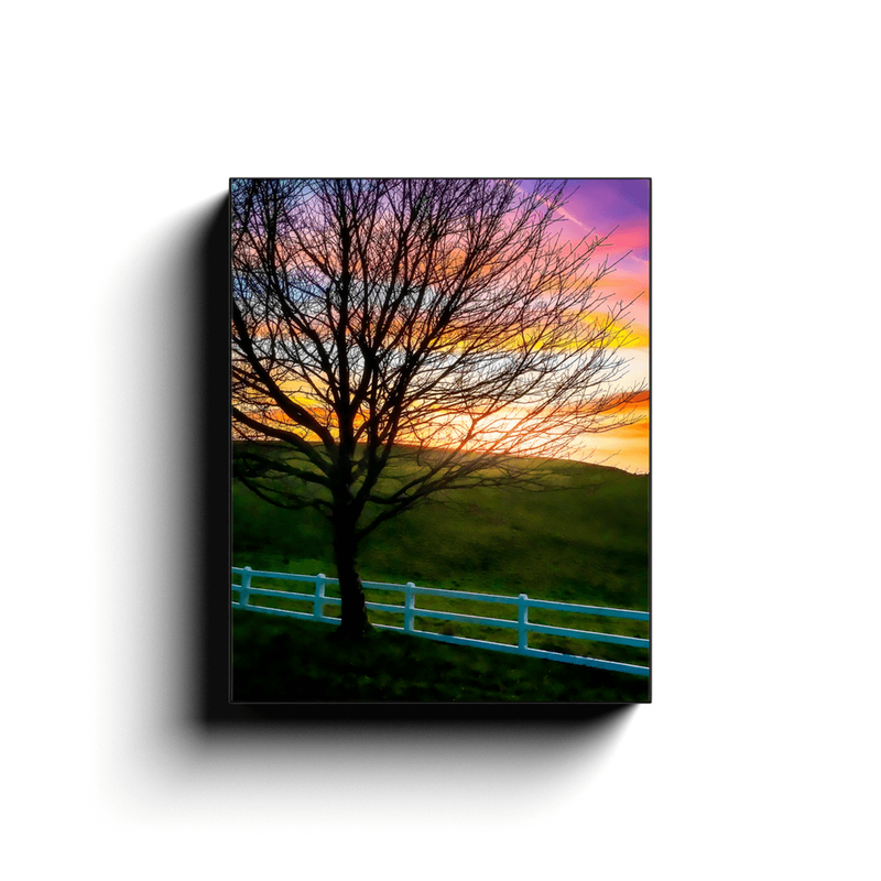 Canvas Wrap - Winter Sunset at Ballynacally, County Clare Canvas Wrap Moods of Ireland 8x10 inch 