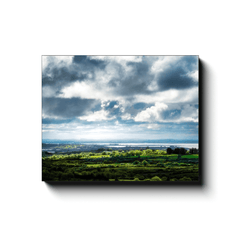 Canvas Wrap - Dark Skies over County Clare's Fergus Estuary near Ennis - James A. Truett - Moods of Ireland - Irish Art