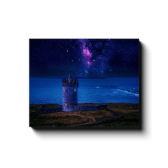 Canvas Wrap - Starry Night over Doonagore Castle, County Clare - James A. Truett - Moods of Ireland - Irish Art