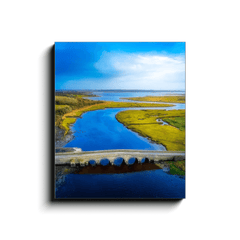 Canvas Wrap - Blackweir Bridge and Poulnasherry Bay, County Clare - James A. Truett - Moods of Ireland - Irish Art