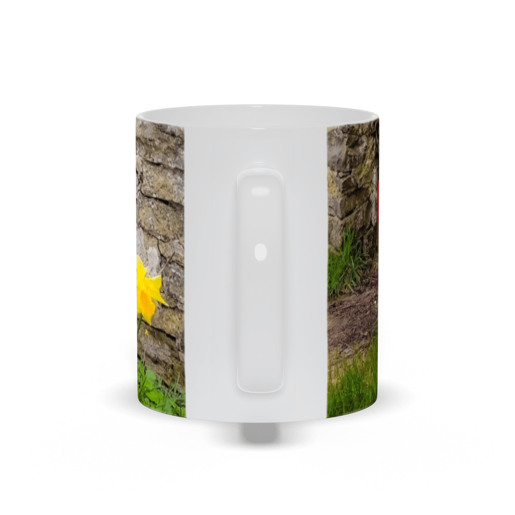 Ceramic Mug - Daffodils Outside Abandoned Cottage, County Clare - James A. Truett - Moods of Ireland - Irish Art