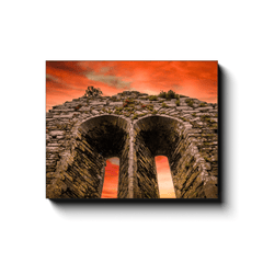 Canvas Wrap - A Fleeting Sunrise Over 800 Years of History, County Clare - James A. Truett - Moods of Ireland - Irish Art