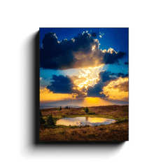 Canvas Wrap - Sunset over Lake at Tountinna, County Tipperary - Moods of Ireland