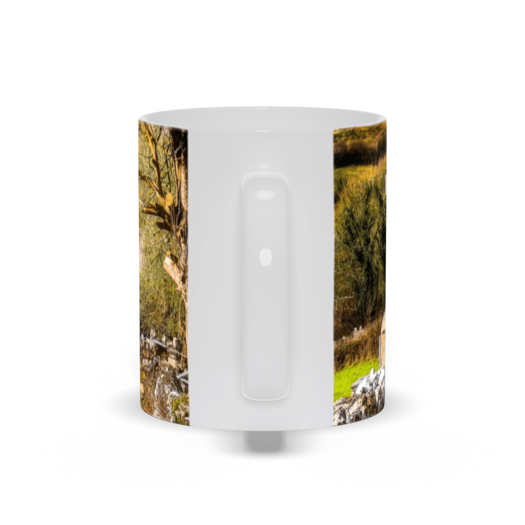 Ceramic Mug - 12th Century High Cross and Church Ruins in Ireland's County Clare - James A. Truett - Moods of Ireland - Irish Art