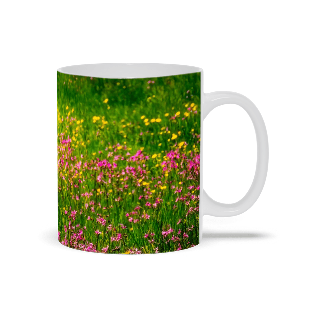 Ceramic Mug - Ragged Robin and Buttercups in County Clare Meadow - James A. Truett - Moods of Ireland - Irish Art